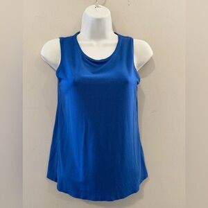 Eileen Fisher Royal Blue Sleeveless Shell Tank PP Capsule Wardrobe